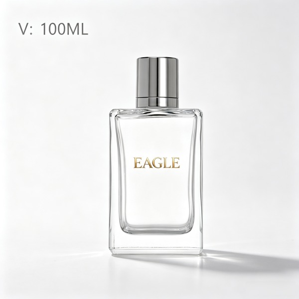 <bdi>25 ml</bdi> tall slim blue glass perfume bottle مع fine-mist atomizer — wholesale glass packaging from Eaglebottle China factory