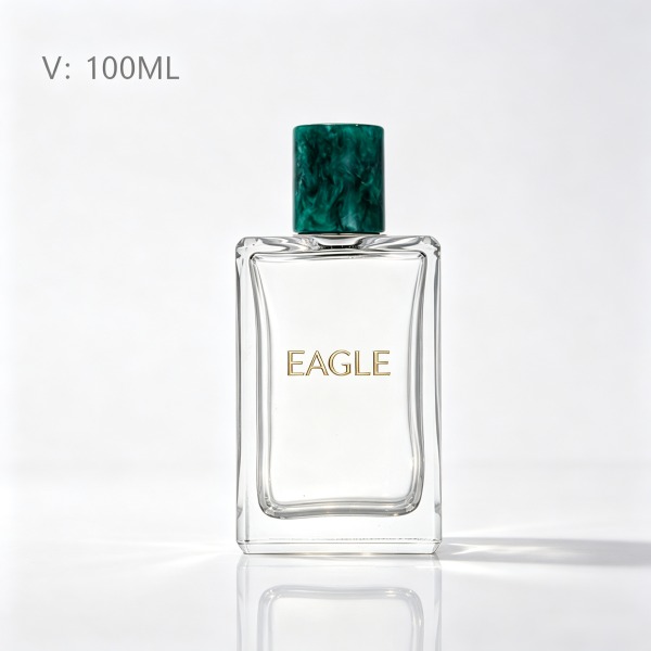 <bdi>30 ml</bdi> square glass perfume bottle atomizer bottle مع decorative cap — wholesale glass packaging from Eaglebottle China factory