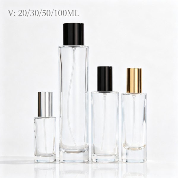 <bdi>50 ml</bdi> / <bdi>50 ml</bdi> rectangular clear glass perfume bottle luxury fragrance bottle, bulk — wholesale glass packaging from Eaglebottle China factory