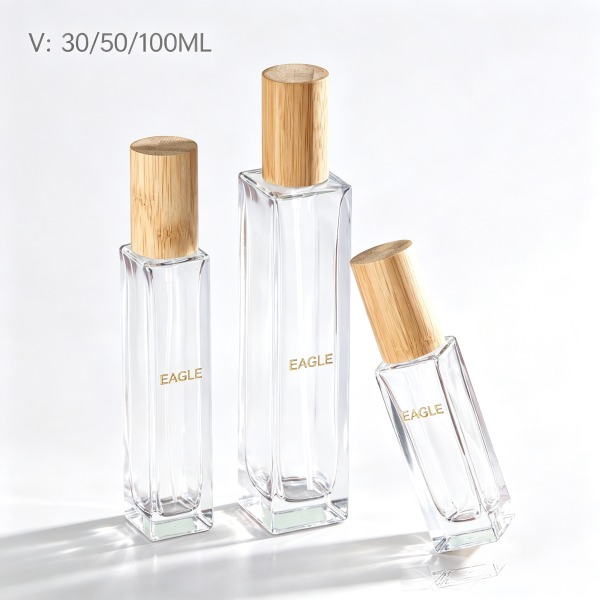 30 + <bdi>50 ml</bdi> square amber glass perfume bottle luxury fragrance bottle, bulk — wholesale glass packaging from Eaglebottle China factory
