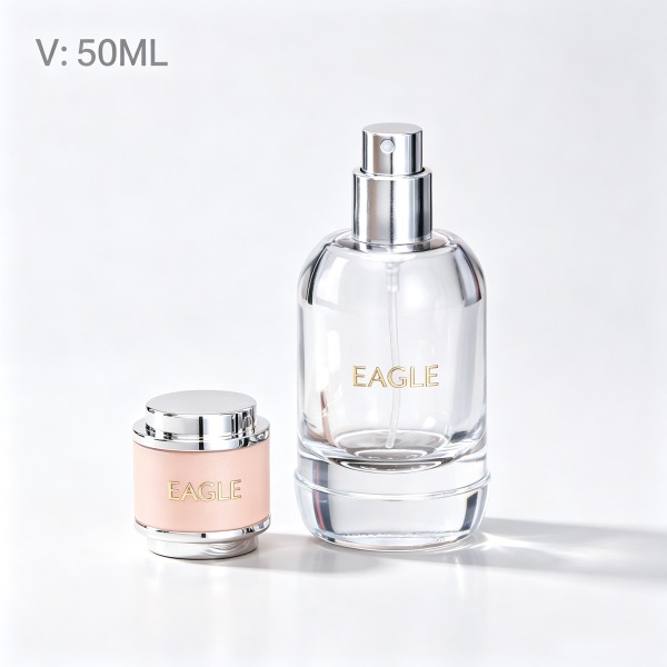 <bdi>75 ml</bdi> square frosted glass perfume bottle cologne & fragrance spray bottle — wholesale glass packaging from Eaglebottle China factory