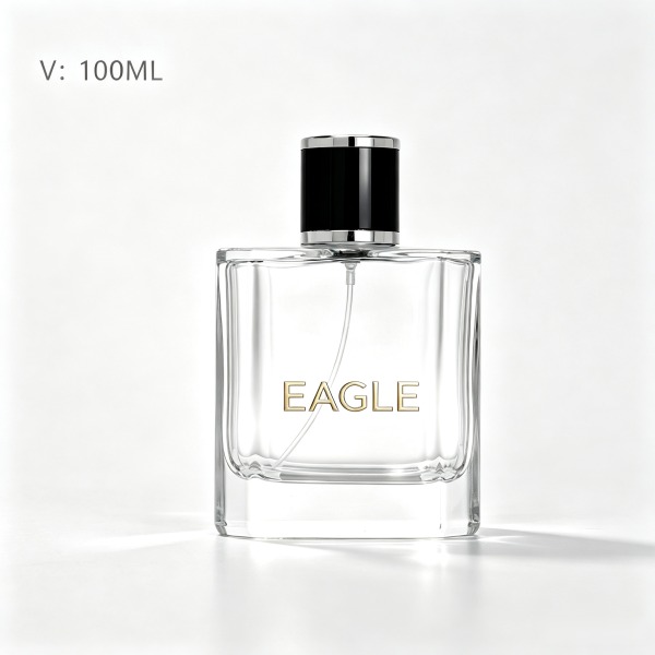 <bdi>45 ml</bdi> cylindrical clear glass perfume bottle luxury fragrance bottle, bulk — wholesale glass packaging from Eaglebottle China factory