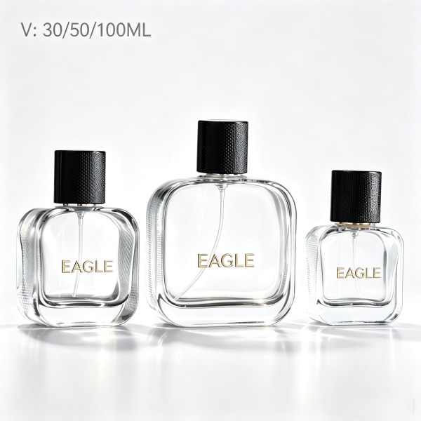 30 + <bdi>50 ml</bdi> cylindrical blue glass perfume bottle luxury fragrance bottle, bulk — wholesale glass packaging from Eaglebottle China factory