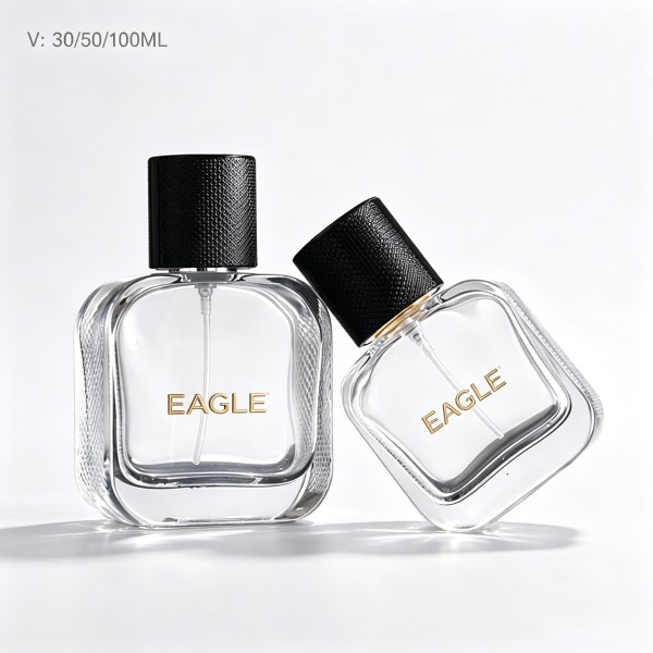 <bdi>45 ml</bdi> cylindrical tinted smoke glass perfume bottle refillable spray bottle, wholesale — wholesale glass packaging from Eaglebottle China factory