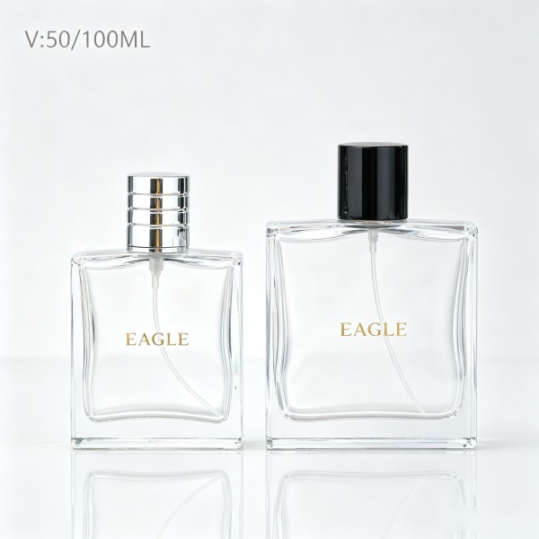 <bdi>100 ml</bdi> round frosted glass perfume bottle luxury fragrance bottle, bulk — wholesale glass packaging from Eaglebottle China factory