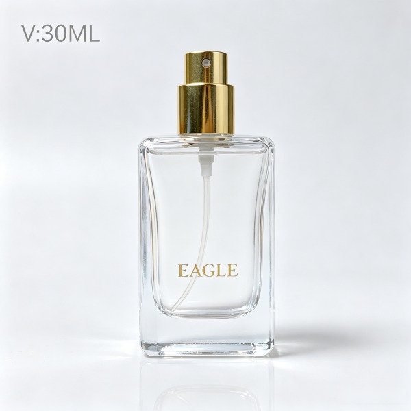30 + <bdi>50 ml</bdi> round gradient fade glass perfume bottle مع mist sprayer & collar — wholesale glass packaging from Eaglebottle China factory