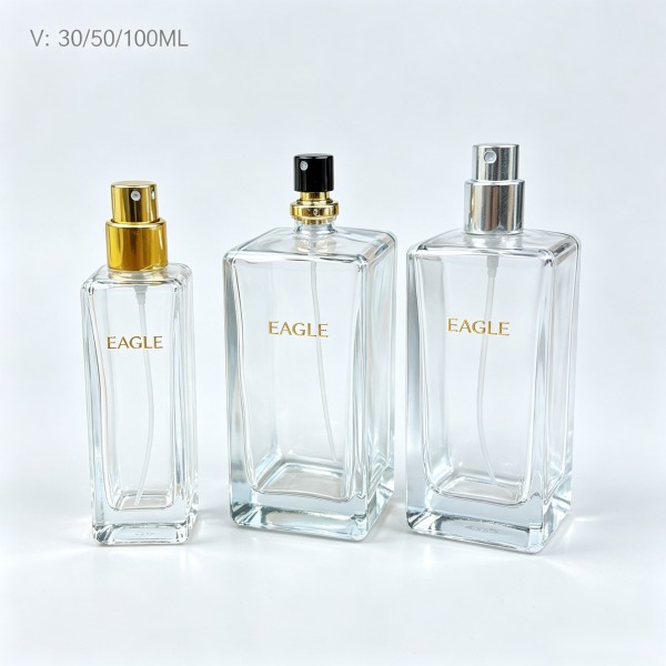<bdi>30 ml</bdi> square glass perfume bottle refillable spray bottle, wholesale — wholesale glass packaging from Eaglebottle China factory