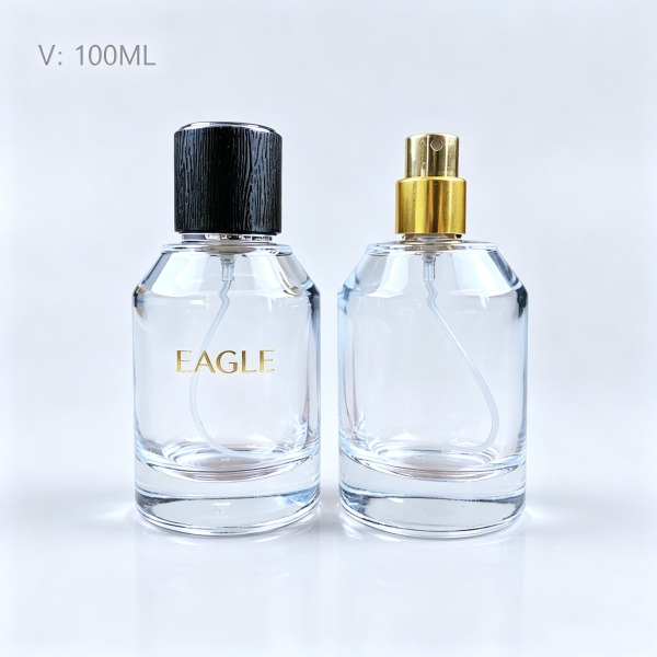 30 + <bdi>50 ml</bdi> round blue glass perfume bottle cologne & fragrance spray bottle — wholesale glass packaging from Eaglebottle China factory