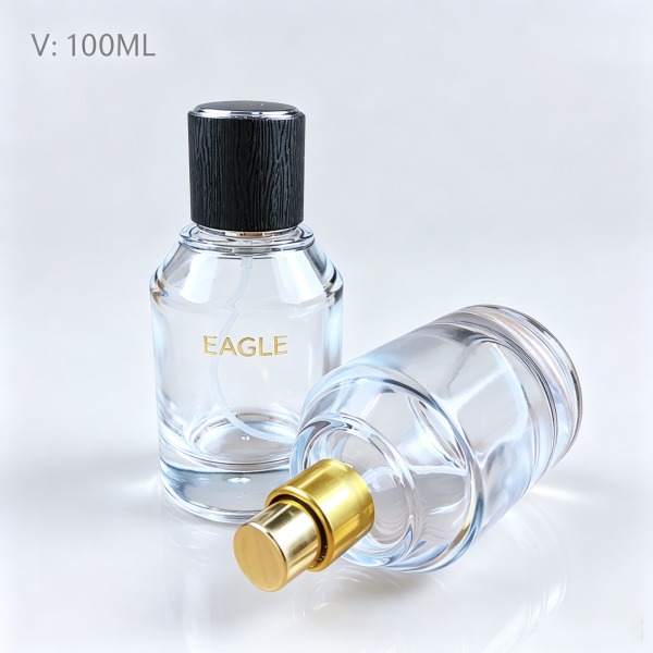 30 + <bdi>50 ml</bdi> square gradient fade glass perfume bottle atomizer bottle مع decorative cap — wholesale glass packaging from Eaglebottle China factory