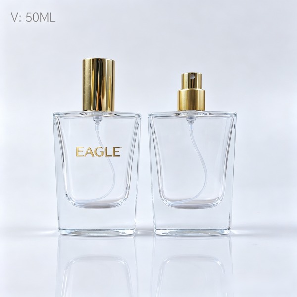 30 + <bdi>50 ml</bdi> tall slim frosted glass perfume bottle مع mist sprayer & collar — wholesale glass packaging from Eaglebottle China factory