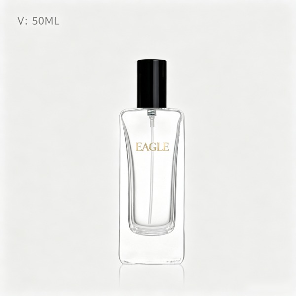 <bdi>50 ml</bdi> / <bdi>50 ml</bdi> tall slim frosted glass perfume bottle atomizer bottle مع decorative cap — wholesale glass packaging from Eaglebottle China factory