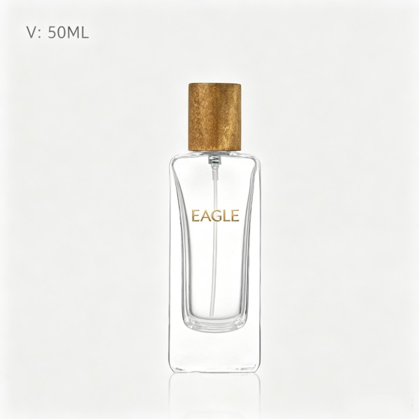 <bdi>45 ml</bdi> cylindrical gradient fade glass perfume bottle مع mist sprayer & collar — wholesale glass packaging from Eaglebottle China factory