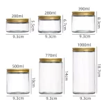 批发100ml-1000ml 直边玻璃食品罐带盖|鹰瓶