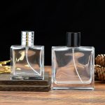 Wholesale Square Glass Perfume Bottle Custom Clear 50ml 100ml | Eaglebottle