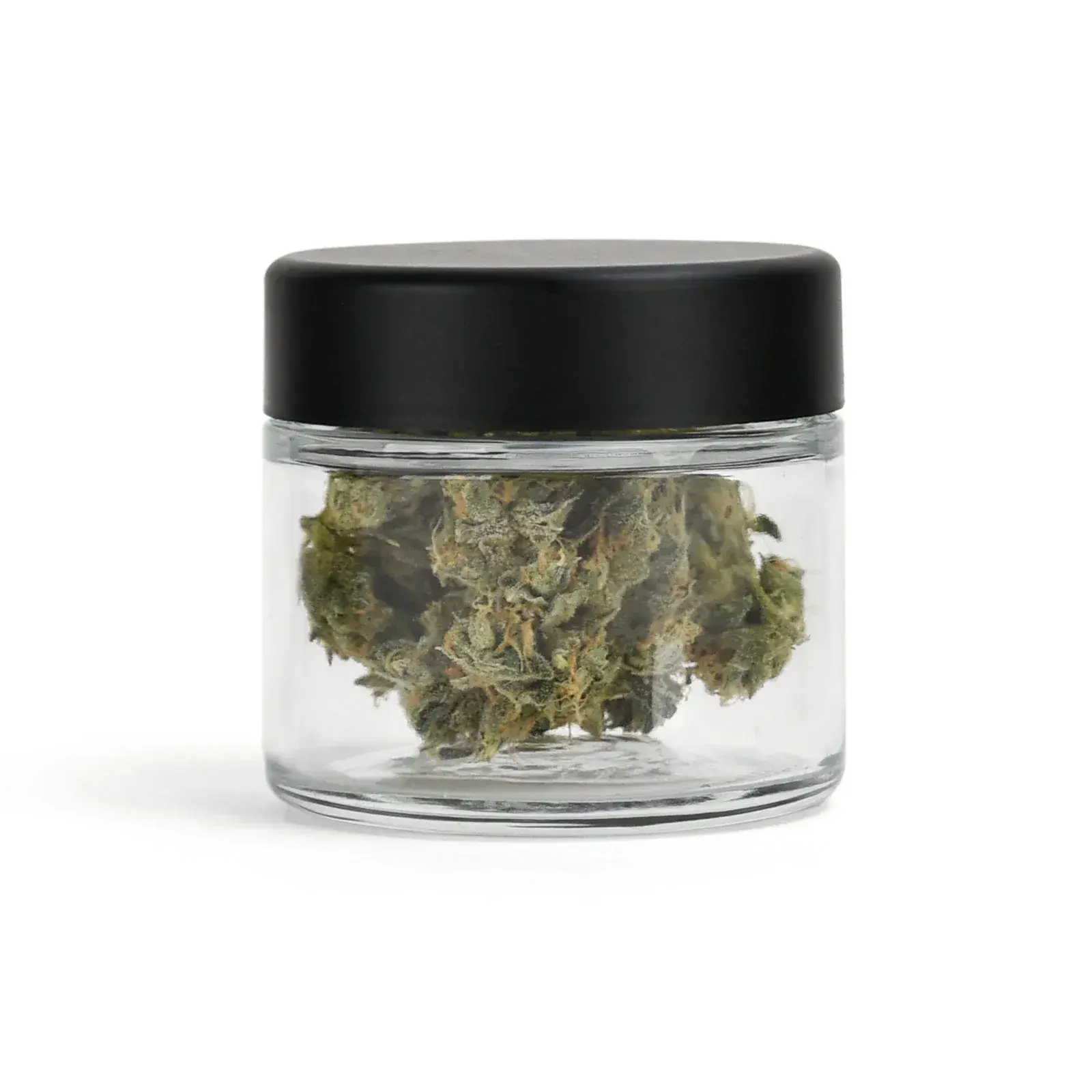 1oz 2oz 3oz 4oz Dwat Sided Glass CBD Jar -CRC Cap