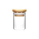 លក់ដុំ 3 Oz 4 Oz Factory Storage Bottles Clear Stash Jars Food Storage Child Resistant Container With Airtight Lid Amber Glass flower Jar | ដបឥន្ទ្រី