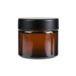 លក់ដុំ 3 Oz 4 Oz Factory Storage Bottles Clear Stash Jars Food Storage Child Resistant Container With Airtight Lid Amber Glass flower Jar | ដបឥន្ទ្រី