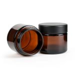 លក់ដុំ 3 Oz 4 Oz Factory Storage Bottles Clear Stash Jars Food Storage Child Resistant Container With Airtight Lid Amber Glass flower Jar | ដបឥន្ទ្រី