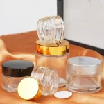د عمده پلور ګمرک مینی 10ml 15ml 30ml امبر پاک نیلي تور شیشې لپ بام کانټینر د کاسمیټیک کریم جار 5g 0.5oz د پوستکي پاملرنې جار د لندبل سره | عقاب بوتل