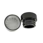 Pot de vidre a l'engròs Oli a prova d'olors de grau alimentari Pot de vidre UV negre sòlid 5 ml 9 ml Envàs de concentrat d'1 gram amb tapa negra a prova de nens | Botella d'àguila