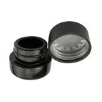 Pot de vidre a l'engròs Oli a prova d'olors de grau alimentari Pot de vidre UV negre sòlid 5 ml 9 ml Envàs de concentrat d'1 gram amb tapa negra a prova de nens | Botella d'àguila