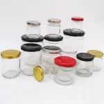 Pogranda Vitra Stoka Bokalo 30ml-1000ml Malplena Ronda Hermetika Pickle Enlatigita Manĝaĵo Konfitaĵo Vitra Ujo Kun Metala Klapo | Aglobotelo