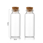 Engros Diameter 30mm 30ml 35ml 40ml 50ml 60ml gaveglas Hætteglas Reagensglas Med Kork flad bund Gennemsigtig Lab Tomme Duftende te Tuber | Ørneflaske