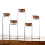 Engros Diameter 30mm 30ml 35ml 40ml 50ml 60ml gaveglas Hætteglas Reagensglas Med Kork flad bund Gennemsigtig Lab Tomme Duftende te Tuber | Ørneflaske