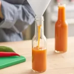 Engros Genanvendelig 3 oz 90 ml 5 oz 150 ml varm sauce Woozy glasflaske med lækagesikker skruelåg og dråbeindsats til køkken | Ørneflaske
