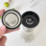 A l'engròs de plàstic ABS i molí de pebre Ampolla d'espècies Pot de vidre de 180 ml 200 ml Ampolla de mòlta manual de vidre | Botella d'àguila