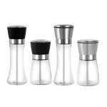 A l'engròs de plàstic ABS i molí de pebre Ampolla d'espècies Pot de vidre de 180 ml 200 ml Ampolla de mòlta manual de vidre | Botella d'àguila