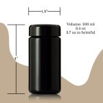 Grosir 1 Oz 3 OZ Botol Kaca Uv Violet Alami 250Ml 500Ml Toples Kaca Hitam Tutup Atas Sekrup Krim Perlindungan Cr Suplemen Nutraceutical Toples Kaca botol elang