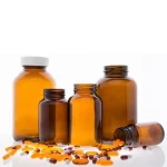 Venda a l'engròs 60ml -1L ambre transparent blau envasador/píndola/ampolla de vidre de vitamina amb tapa | Botella d'àguila