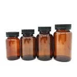 Farmacèutica a l'engròs 30ml 60ml 100ml 200ml 500ml Ampolla de pastilles de vidre Boca ampla amb tauletes de vidre Pot per a envasos de càpsules de píndoles | Botella d'àguila