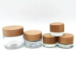 Pot de concentrat de vidre transparent a l'engròs de 5 ml 7 ml 9 ml amb tapa de bambú a prova de nens | Botella d'àguila