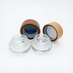 Pot de concentrat de vidre transparent a l'engròs de 5 ml 7 ml 9 ml amb tapa de bambú a prova de nens | Botella d'àguila