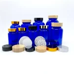Venda a l'engròs 60ml -1L ambre transparent blau envasador/píndola/ampolla de vidre de vitamina amb tapa | Botella d'àguila