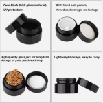 លក់ដុំ 5g 9g Square Small Sample Skin Care Face Cream Bottle Sealed Glass Childproof Eye Cream Jar | ដបឥន្ទ្រី