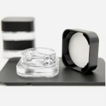 លក់ដុំ 5g 9g Square Small Sample Skin Care Face Cream Bottle Sealed Glass Childproof Eye Cream Jar | ដបឥន្ទ្រី