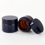 د عمده پلور ګمرک مینی 10ml 15ml 30ml امبر پاک نیلي تور شیشې لپ بام کانټینر د کاسمیټیک کریم جار 5g 0.5oz د پوستکي پاملرنې جار د لندبل سره | عقاب بوتل