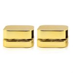 മൊത്തവ്യാപാരം 5ml 7ml 9ml Tiny Vaccum Jar Sealer Concentrates Glass Gold Sliver UV Concentrate Jars Wax Child Proof Containers Oil | കഴുകൻ കുപ്പി