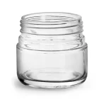 Engros rund klar 1 oz 2 oz 3 oz 4 oz glas marihuana krukke med kuppel børnesikret hætte | Ørneflaske